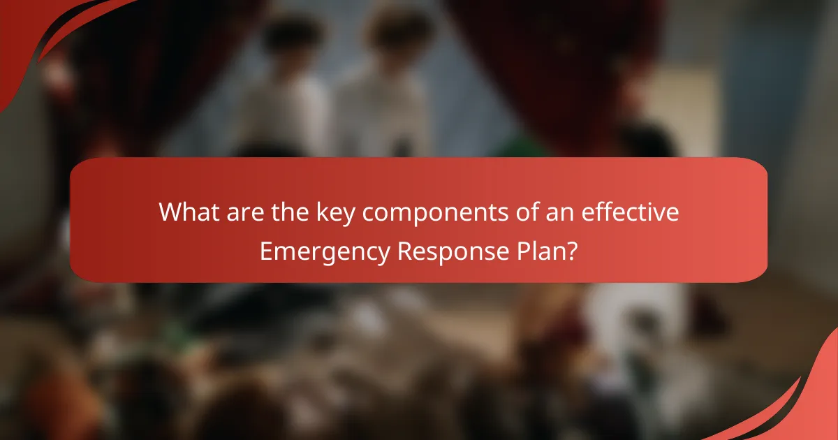 What are the key components of an effective Emergency Response Plan?